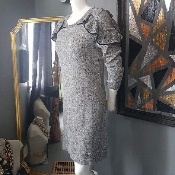 Dalia Ruffled Sweater Dress  - Picture 5 of 9